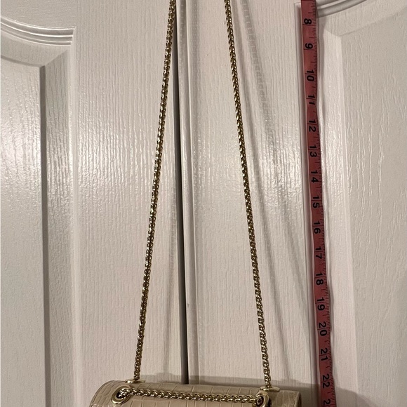 Strathberry Mini East West Leather Shoulder Crossbody Bag in cream - Picture 6 of 6